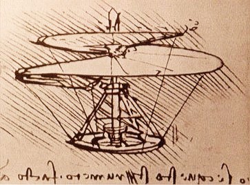 Leonardo da Vinci helicopter.